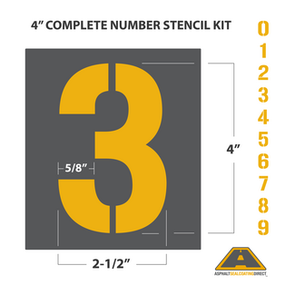 4" Number Stencil Kit image: 4" Number Stencil Kit