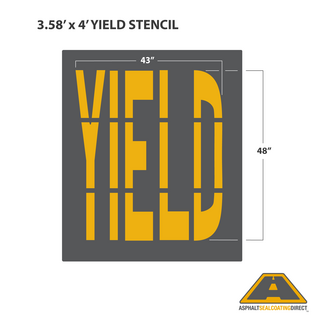 YIELD Stencil Image of YIELD Stencil