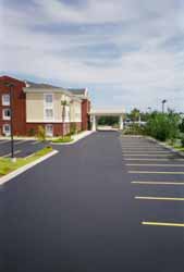 Parking Lot After Sealcoat Image: After Sealcoat