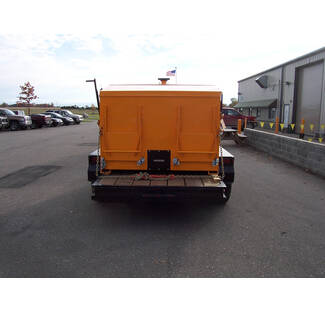 km asphalt box flatbed trailer