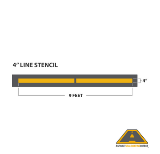 Line Parking Lot Paint Stencil 1/8in Poly Lifetime Warranty For Sale
