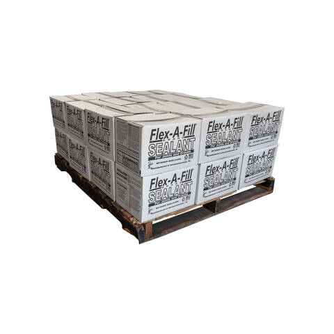 Overview image of a half pallet of Flex-A-Fill 9075R crack filling rubber