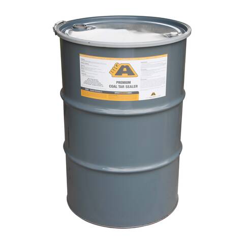 Overview image of a 55 gallon barrel of BIGA Premium Coal Tar sealer