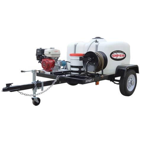Overview image of the Simpson 95001 Cold Water Pressuer Washing Trailer