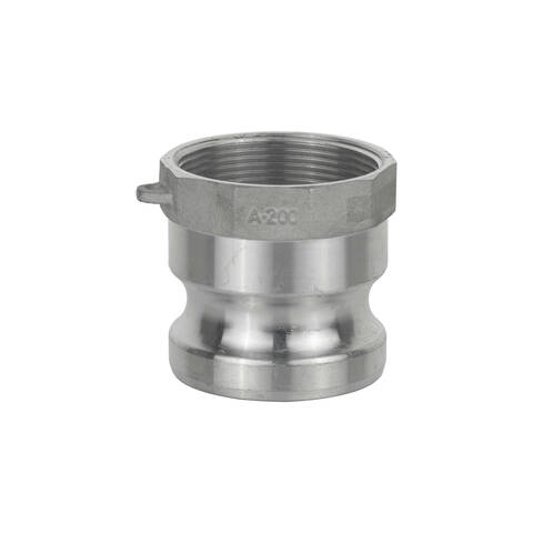 Overview image of the A200 2 inch aluminum male cam to female thread