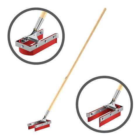 Bon high temp u-squeegee full overview with closeup to push pull configuration