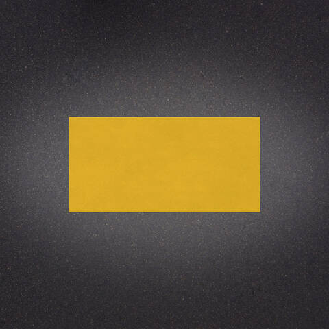 Stylish asphalt background with a yellow line representing a 18 inches by 3 foot Ennis-Flint Premark XF thermoplastic line