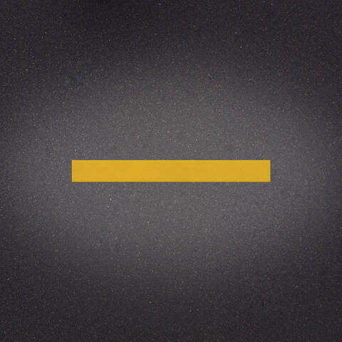 Stylish asphalt background with a yellow line representing a 4 inches by 3 foot Ennis-Flint Premark XF thermoplastic line