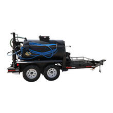 Right overview image of the Sealmate 500 gallon piston pump trailer