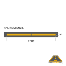 Image of Parking Lot Stall Line Stencil