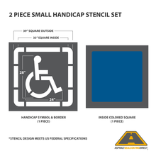Image of Small Federal Handicap Stencil