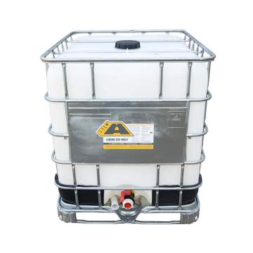 image: 275 gallon tote of the big a pellet ice melt