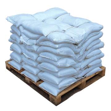 image of a pallet with bags of halite snow and ice melt