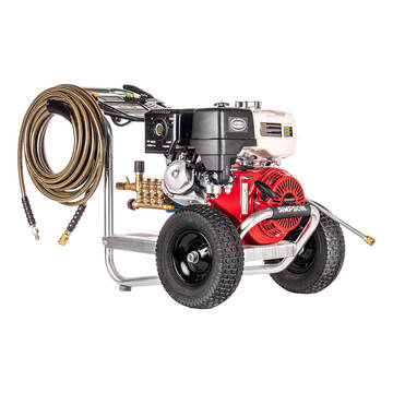 Front right overview of the Simpson ALH4240 Alumium Commercial Pressure Washer