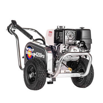 Front right overview of the Simpson ALWB60828 Waterblaster Pressure Washer