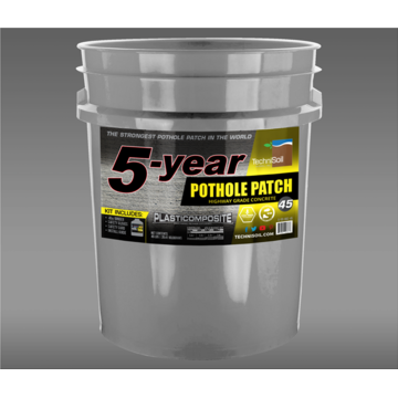 5-Year Pothole Patch: Highway Grade Concrete 45lb Bucket Kit