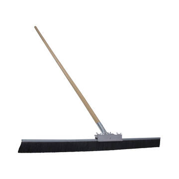 Overview of a 36 inch sealcoating brush with 6 foot handle