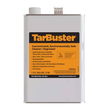 Overview image of a 1-gallon can of TarBuster Pavement and Industrial tar cleaner
