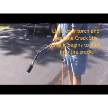 Embedded thumbnail for Asphalt Cracks are easy to repair using our Asphalt Crack Stix