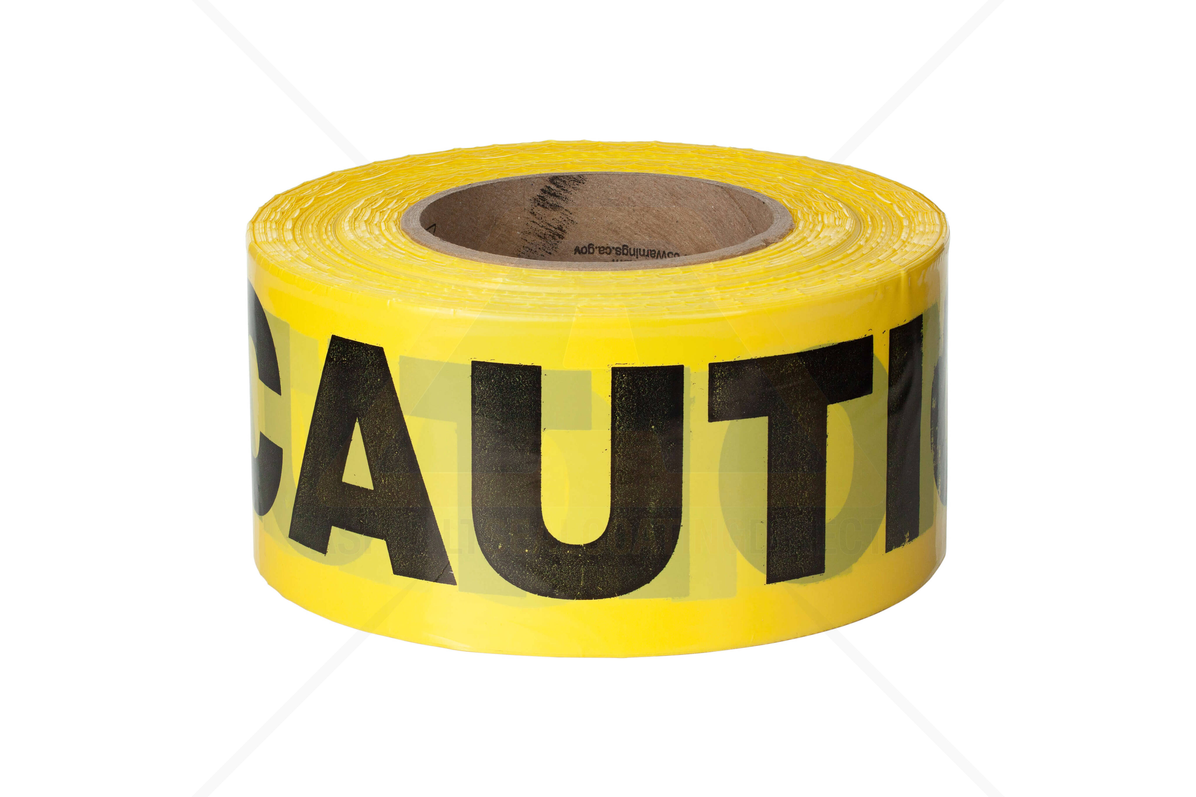 3 Inch x 1000ft 1.75mil (2mil) Roll of Yellow CAUTION Tape Single For