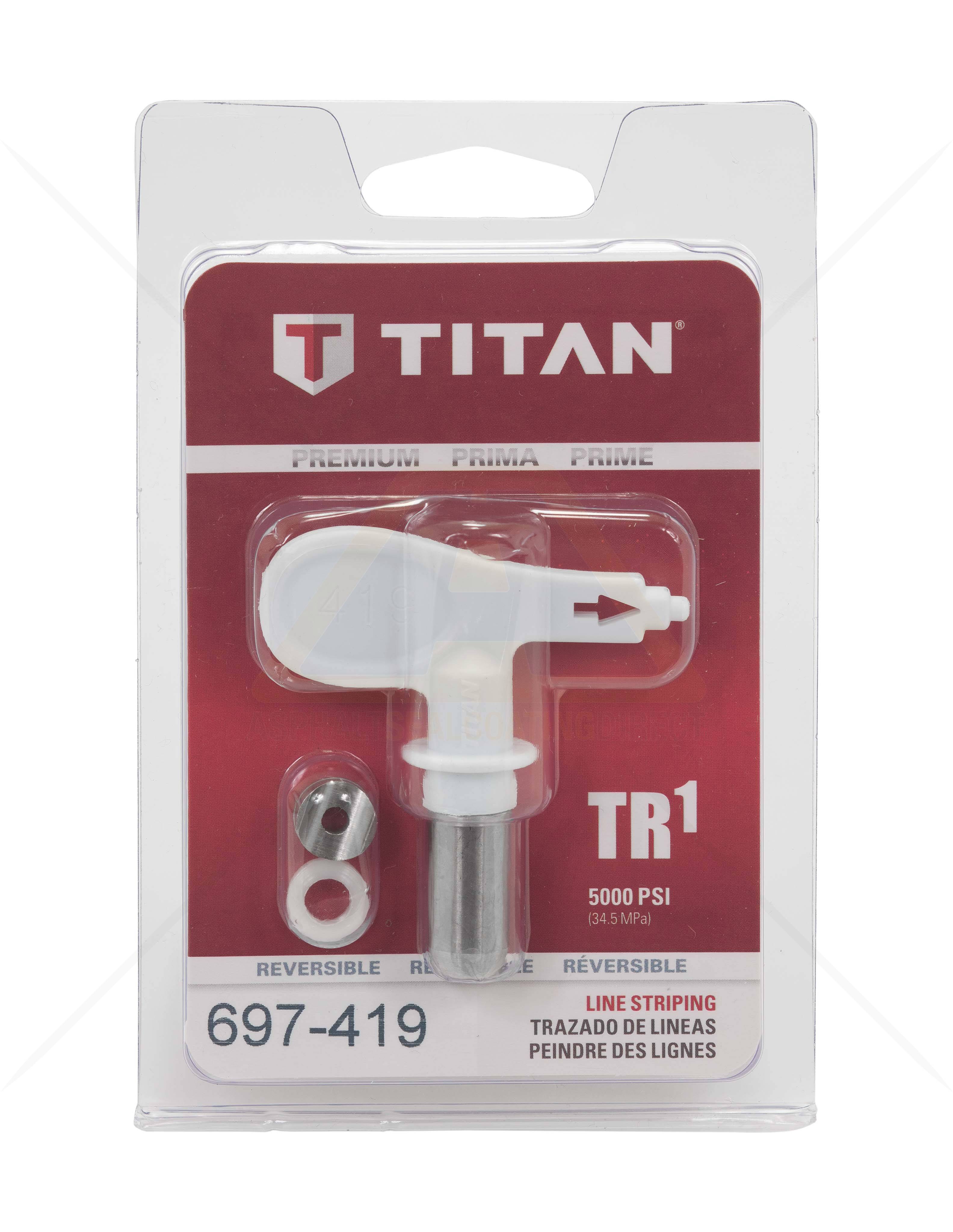 Titan White TR1 Line Striping Spray Gun Tip (3 pack) For Sale Asphalt