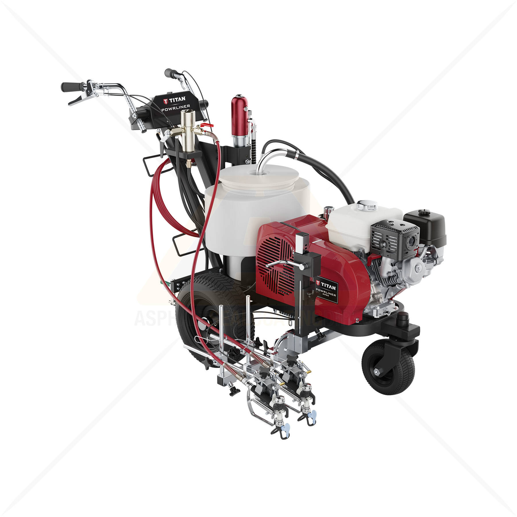 Powrliner 6955 Airless Striper For Large Parking Lots For Sale Asphalt Sealcoating Direct