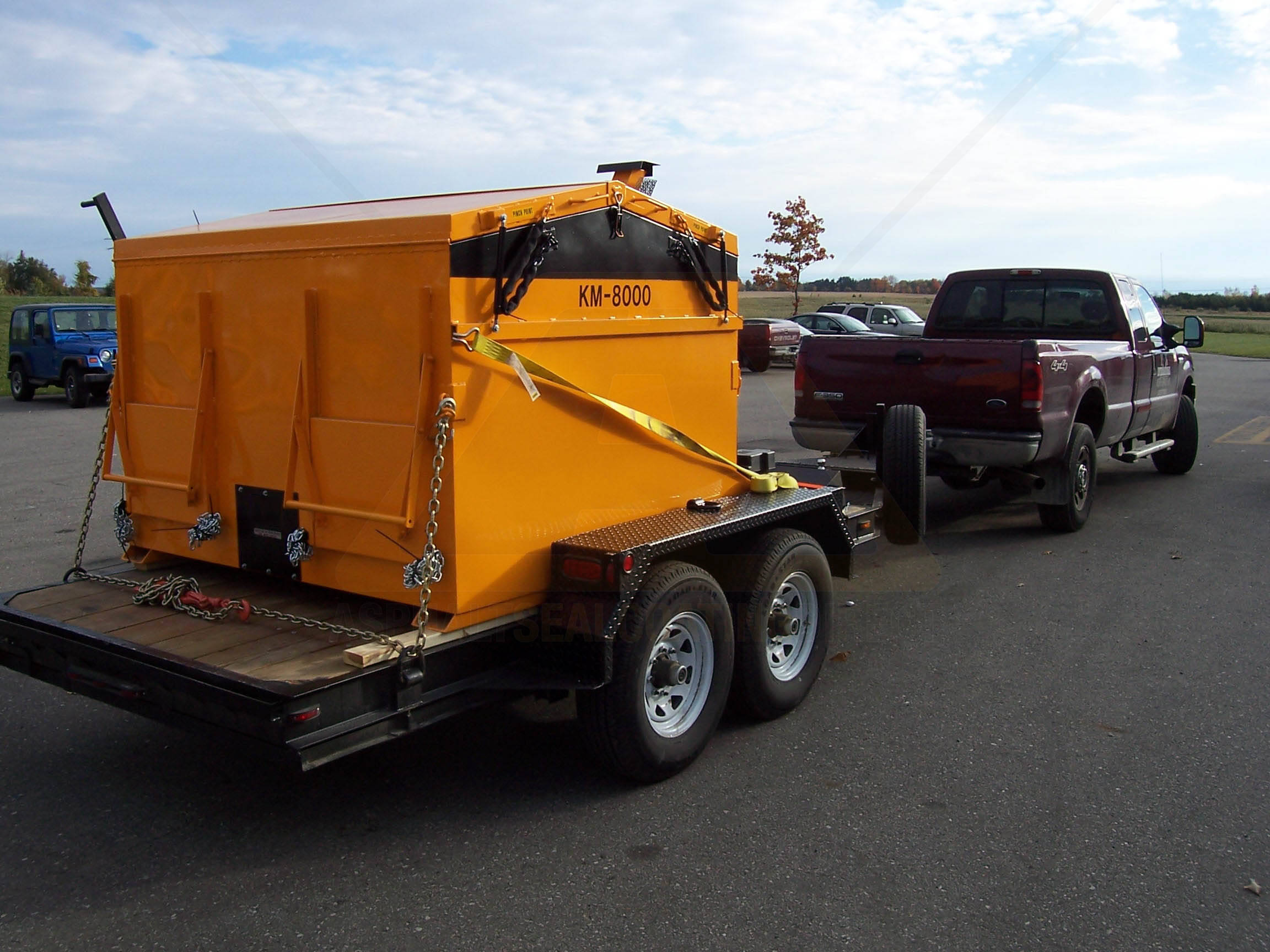 4 Ton BIG A KM-8000 Asphalt Hot Box Reclaimer Skid Mount ...