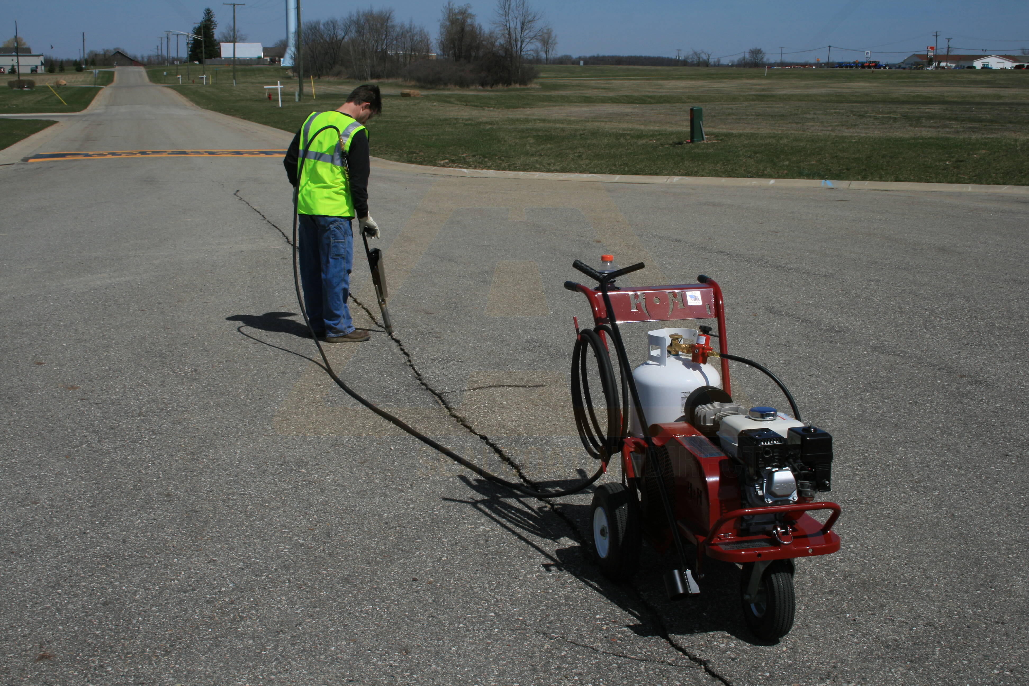 Crack Jet Ii Flameless Torch Asphalt Crack Cleaner