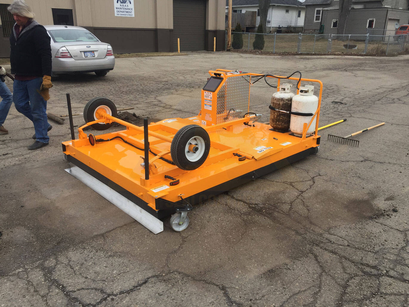 Big A Km 4 40 In Place Infrared Asphalt Recycling Heater Trailer 40 Sq Ft For Sale Asphalt Sealcoating Direct