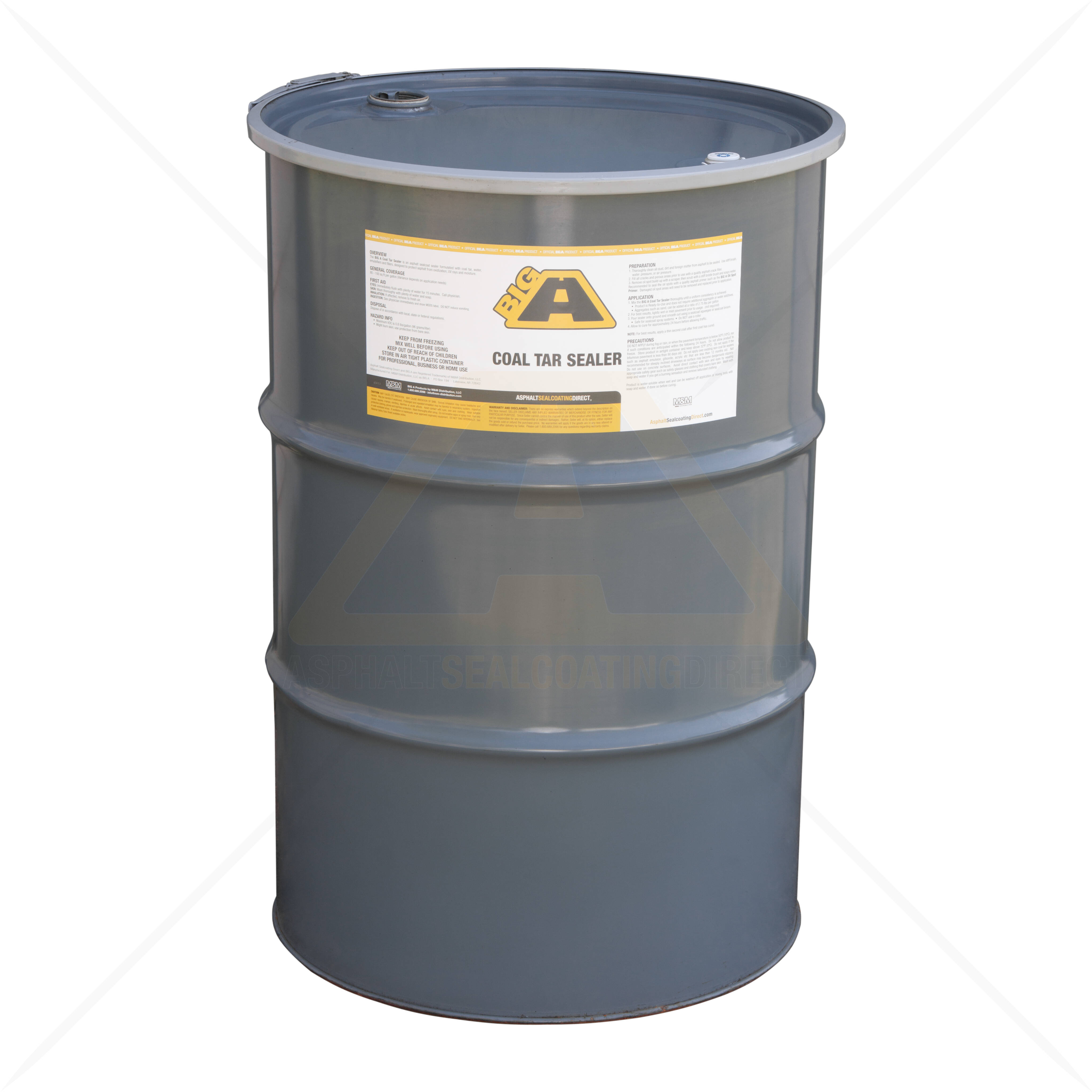 Big A Coal Tar Asphalt Sealer 55 Gallon Barrel For Asphalt Pavements For Sale Asphalt Sealcoating Direct