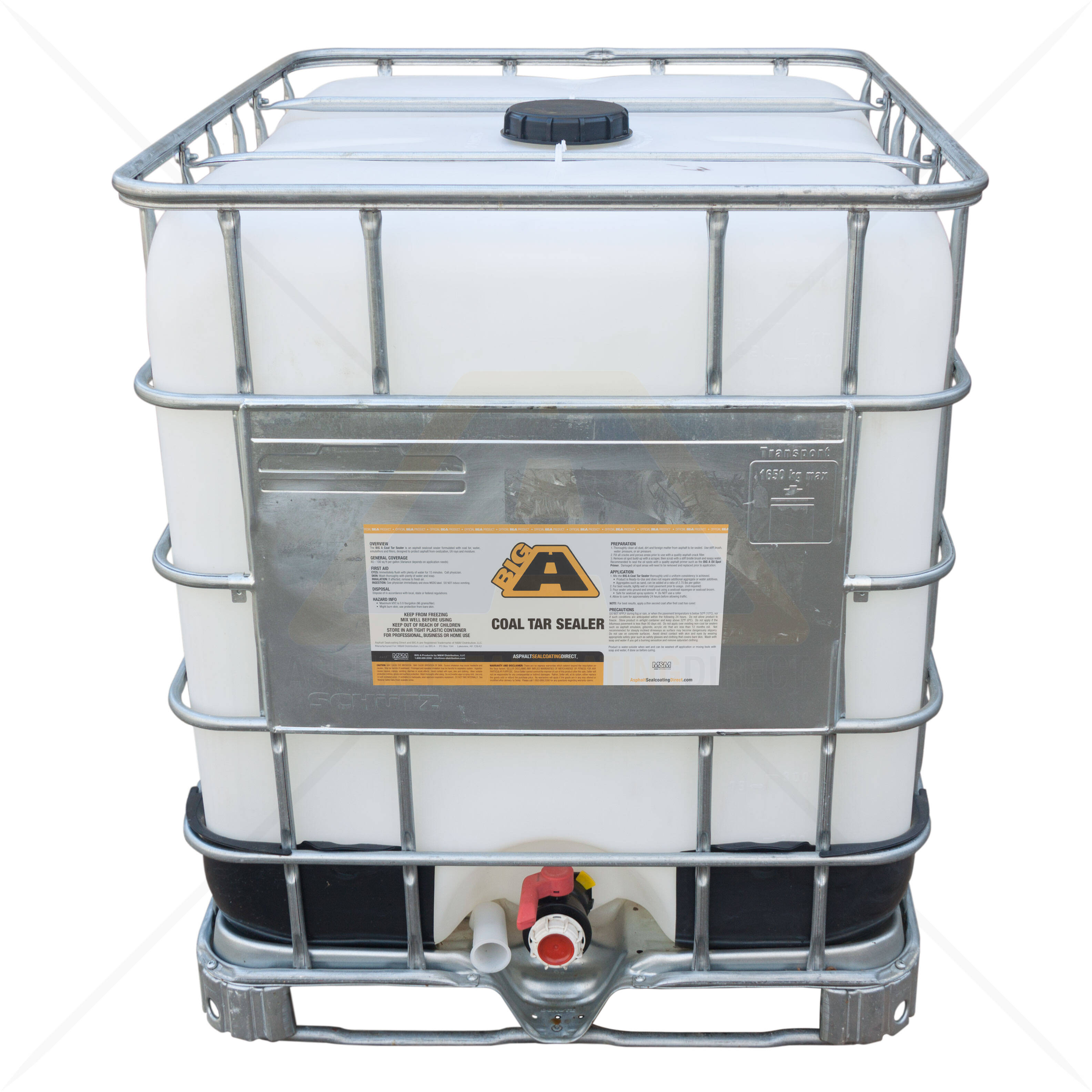 Big A Coal Tar Sealer 275 Gallon Bulk Tote For Asphalt Sealcoat For Sale Asphalt Sealcoating Direct