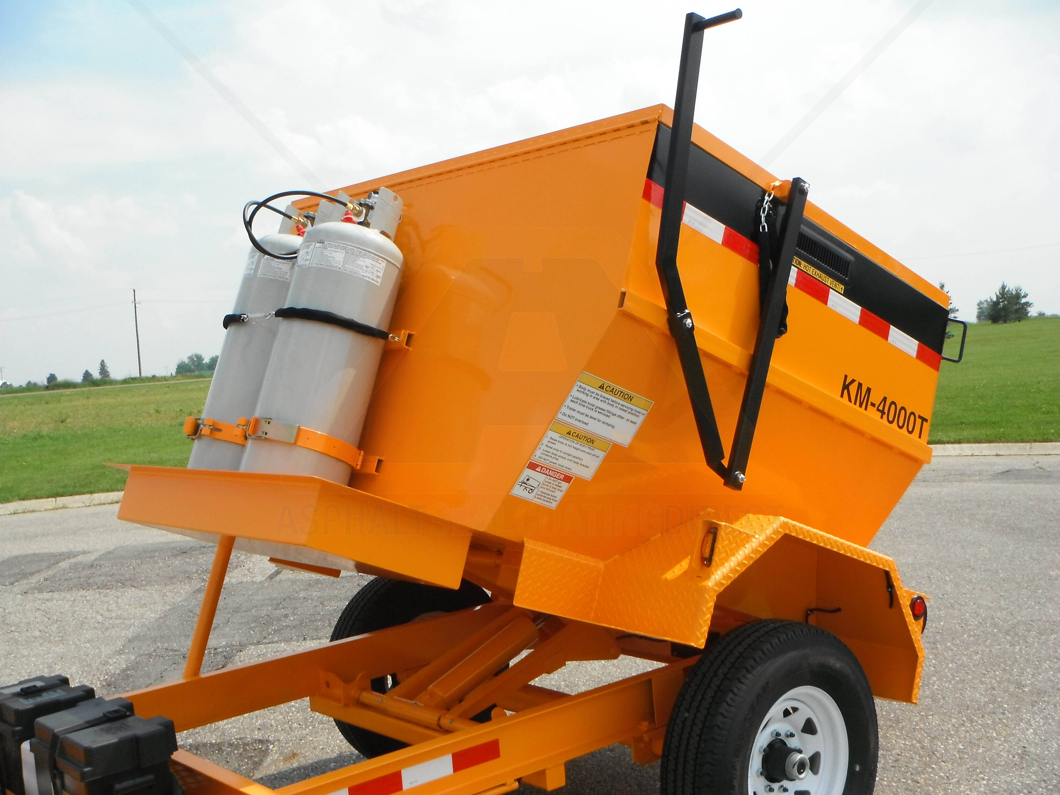 2 Ton BIG A KM-4000T TEPX Propane Trailer Hot Asphalt ...