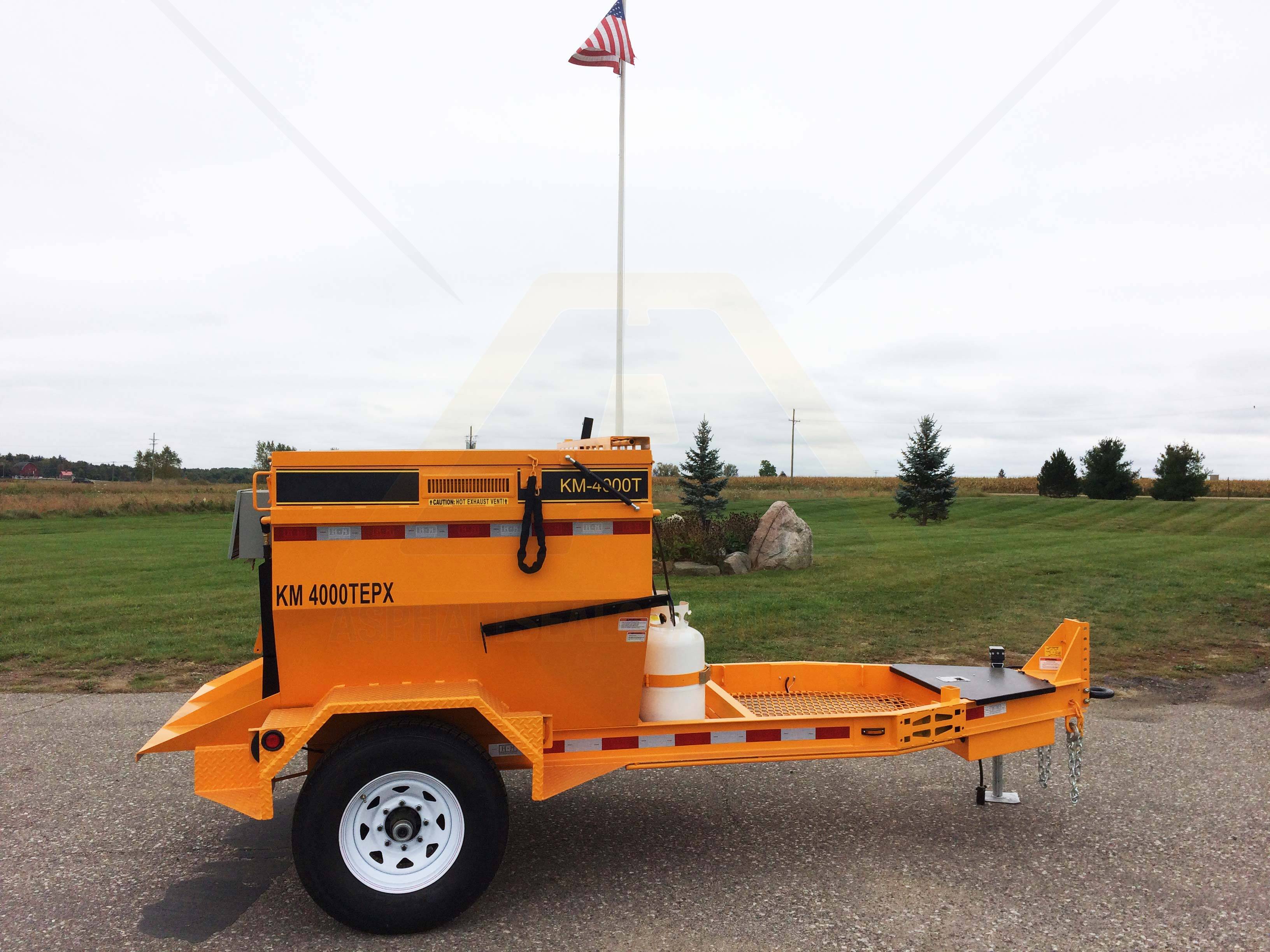 2 Ton BIG A KM-4000T TEPX Propane Trailer Hot Asphalt ...