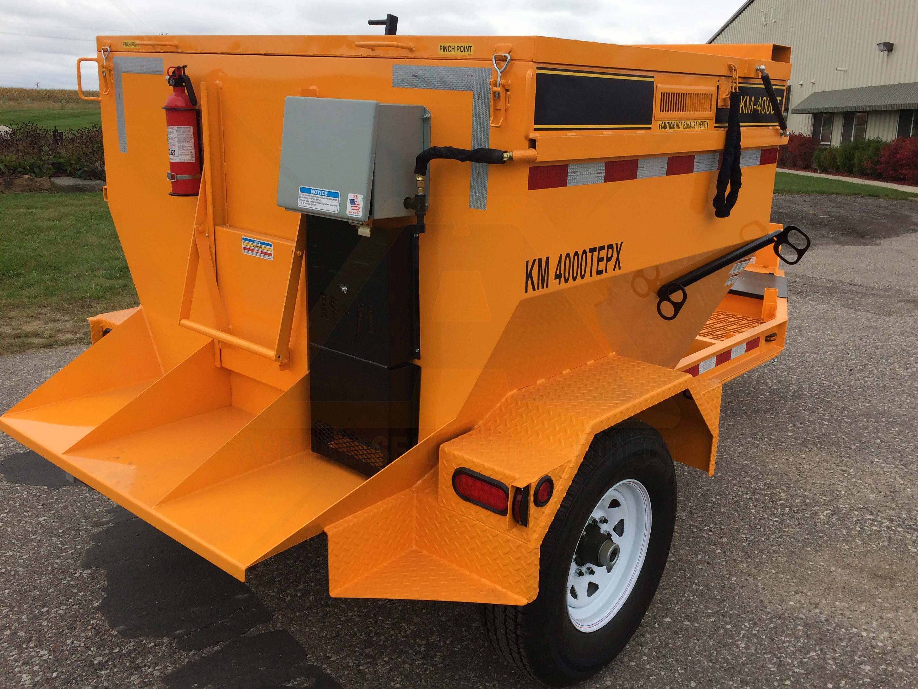 2 Ton BIG A KM-4000T TEPX Propane Trailer Hot Asphalt ...