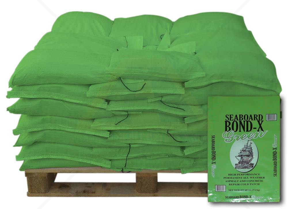 Bond-X Green Asphalt Cold Patch Pallet of 49 60lb Bags For ...