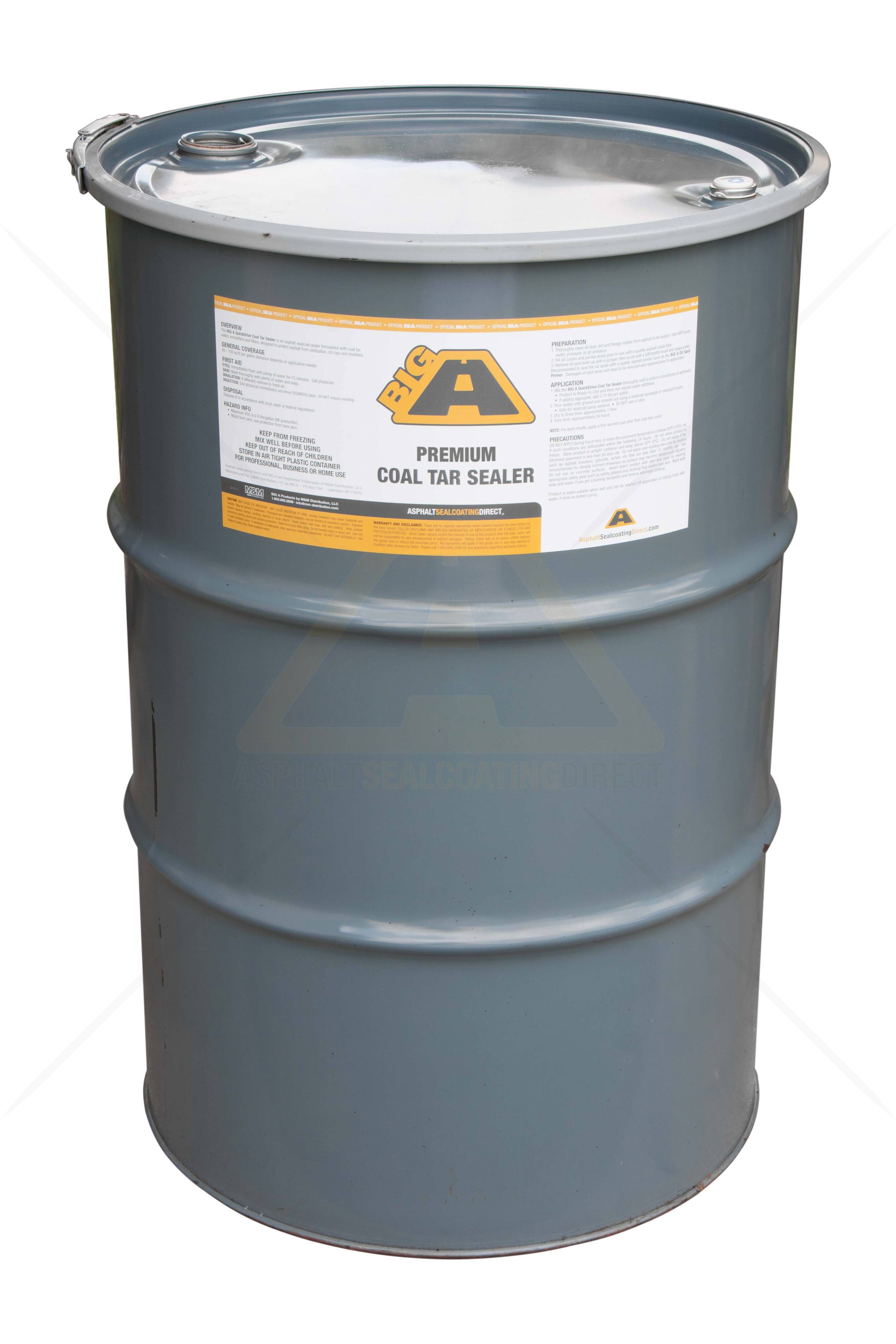 BIG A Premium Coal Tar Asphalt Sealer 55 Gallon Barrel For Sale Asphalt Sealcoating Direct