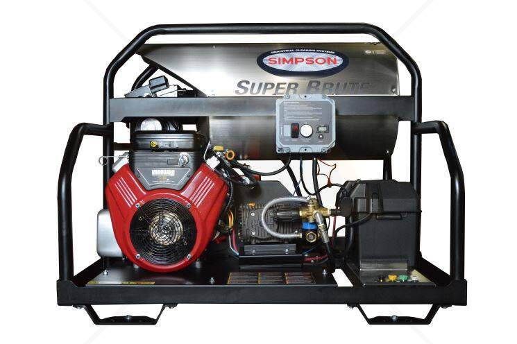 Simpson Super Brute Sb3555 Hot Water Belt Drive Pressure Washer For Sale Asphalt Sealcoating Direct