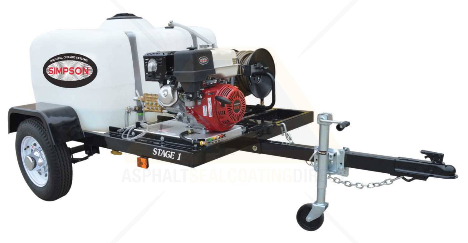 Simpson Cold Water Business Parking Pressure Washing Trailer 95002 For