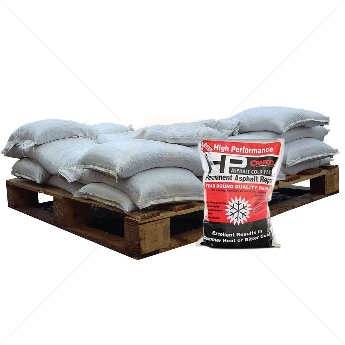 Crafco Hp Asphalt Cold Patch Half Pallet For Cold Asphalt Repairs 34977 For Sale Asphalt Sealcoating Direct