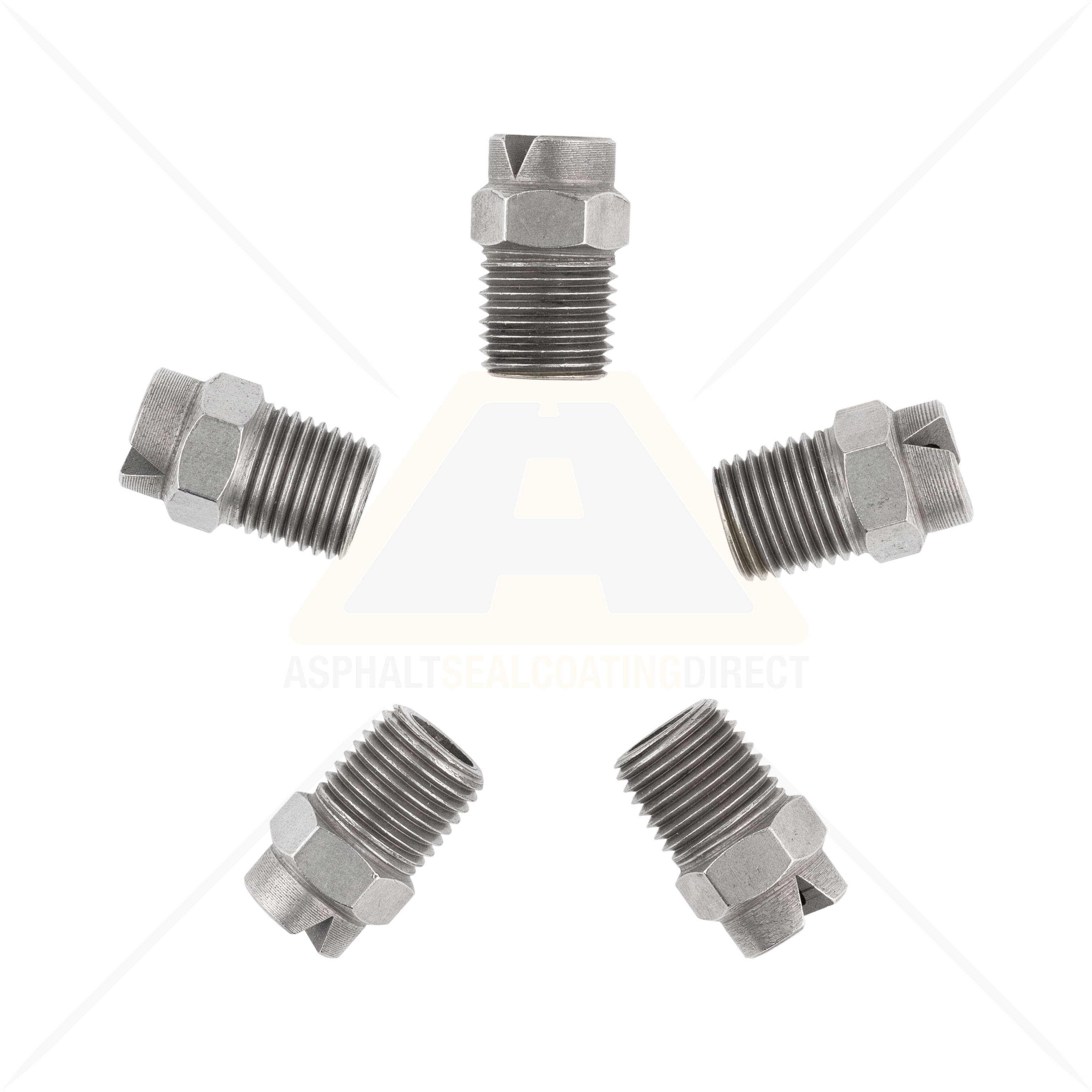 5 Pack Of 1 4 Inch Hardened Steel Asphalt Sealing Spray Tips For Sale Asphalt Sealcoating Direct