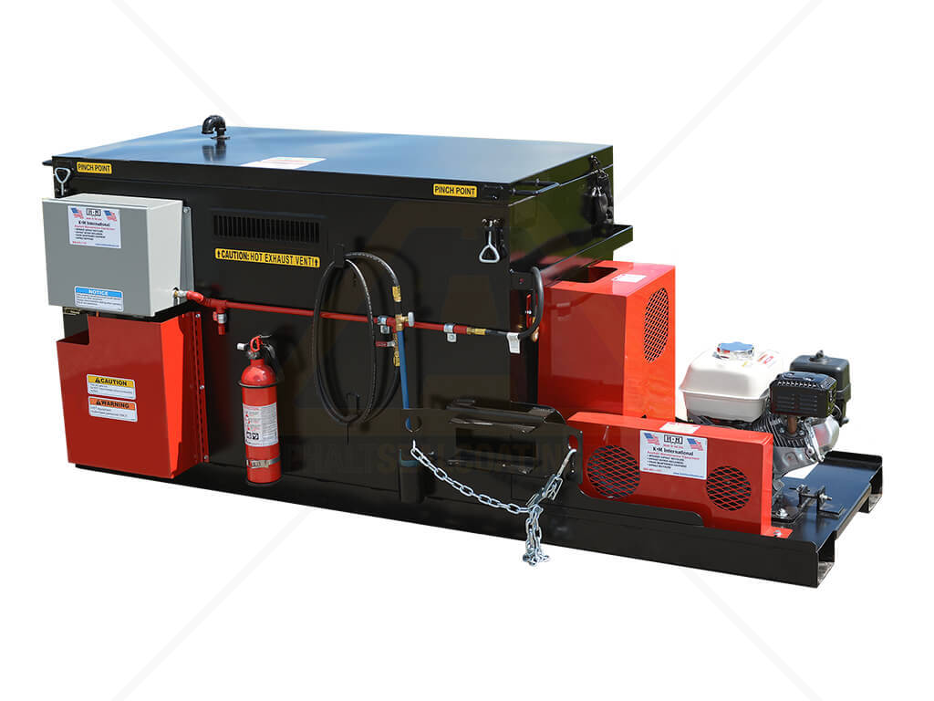 Stationary Agitated 55 Gallon Mastic Joint Sealer Melter Kettle For