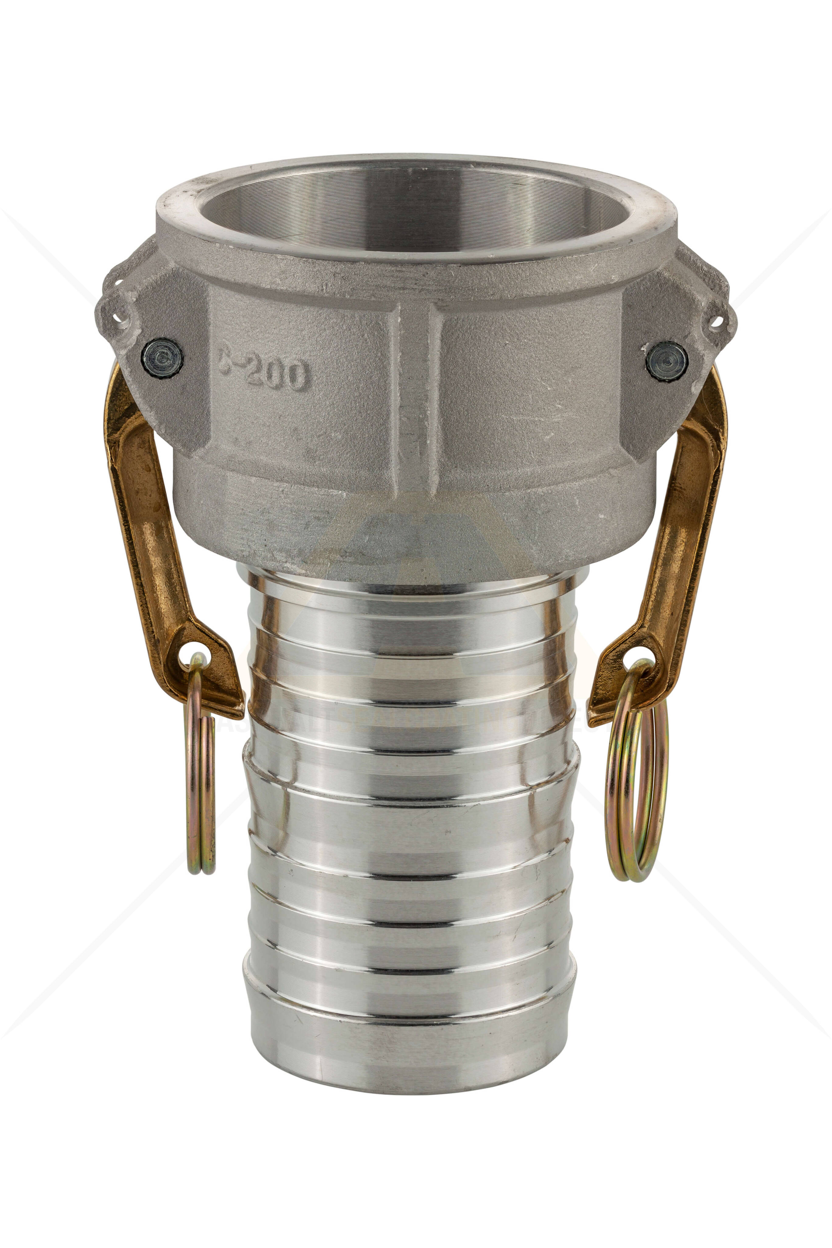 C200 Sealcoating Aluminum Camlock 2 Inch Female Cam to 2 Inch Male Hose