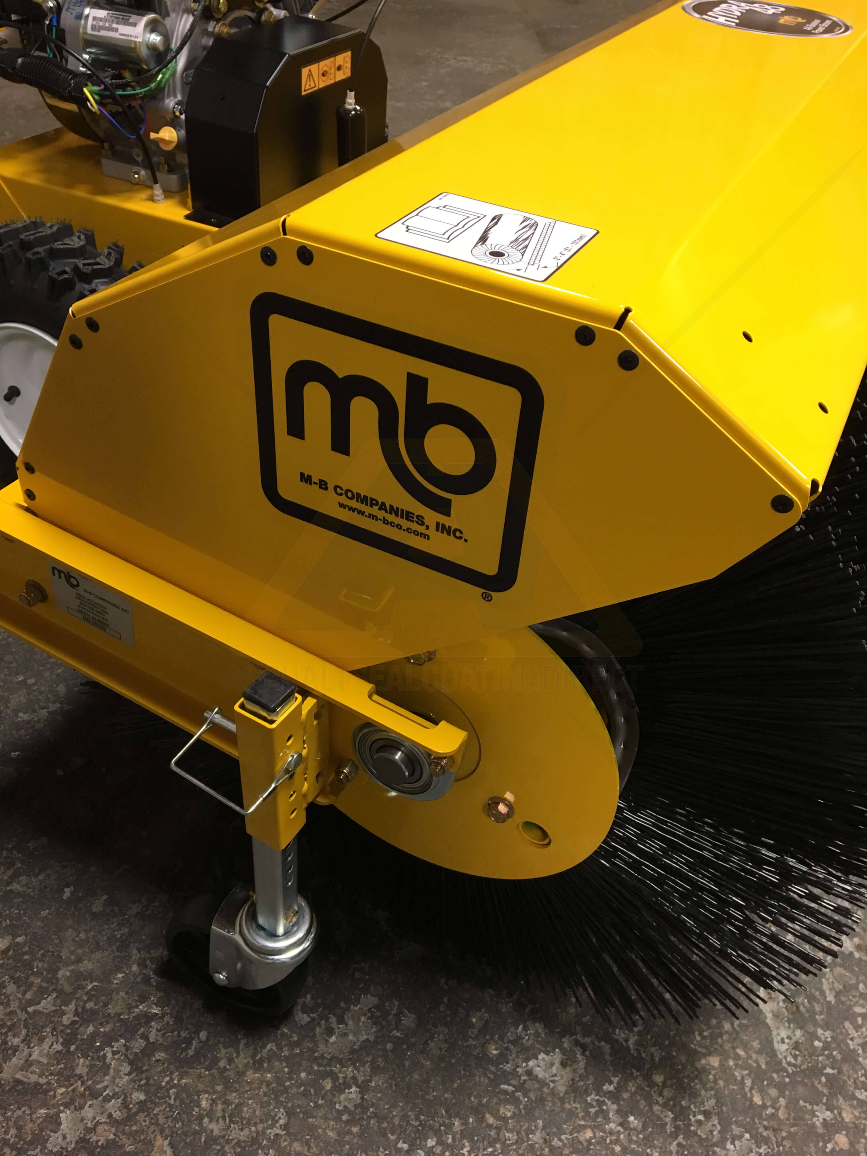 MB Hydra 36 Inch Gas Powered Horizontal Shaft Walk Behind Broom For