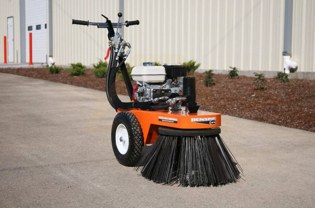 Bensink RBHGX WalkBehind Asphalt and Concrete Power Sweeper For Sale