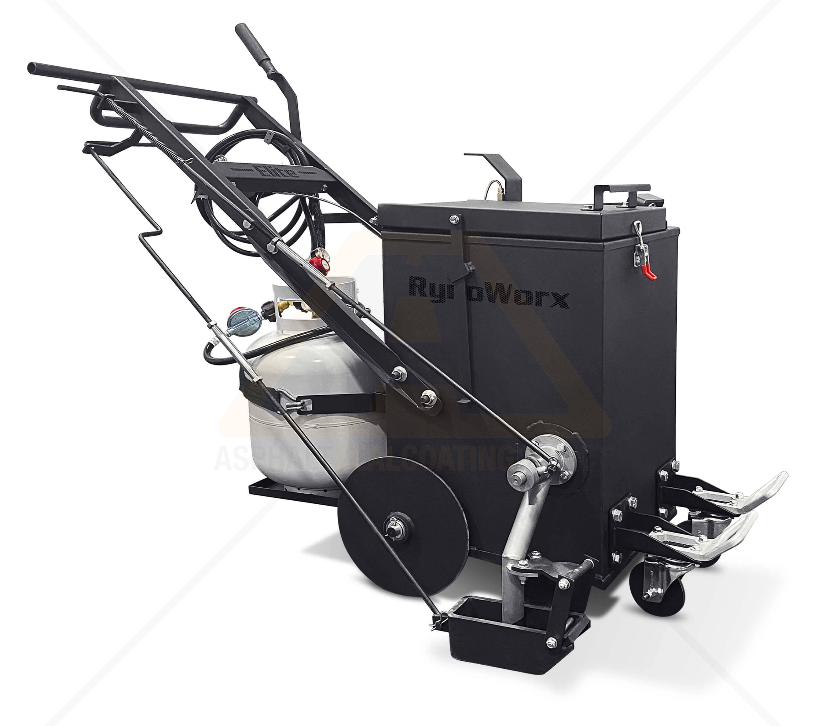 Rynoworx 10 Gallon Hot Rubber Asphalt Walk Behind Crack Filler Ry10ma Elite For Sale Asphalt Sealcoating Direct