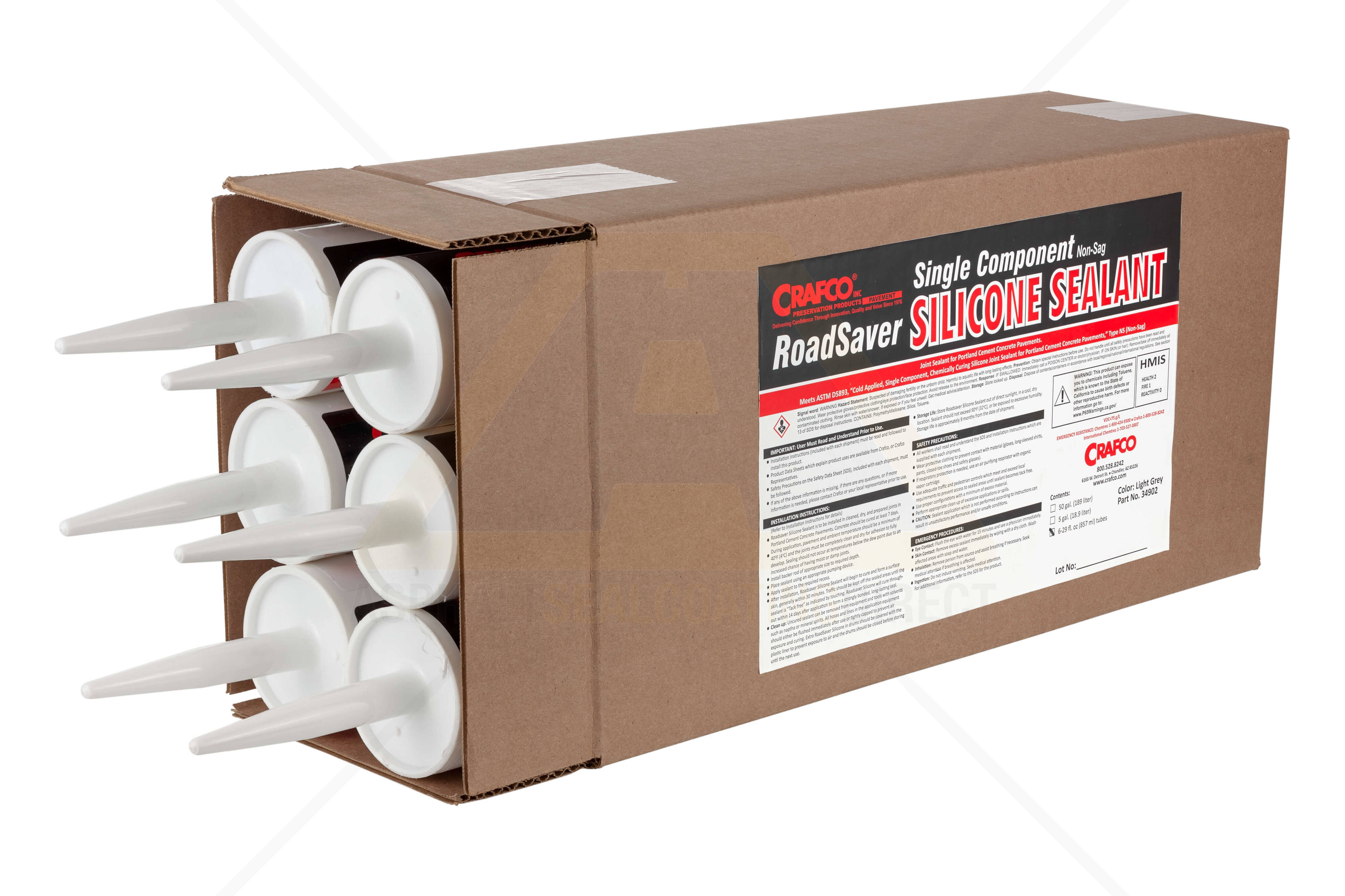 Crafco Roadsaver Silicone NS Concrete Joint Sealer Pallet of 72 34902