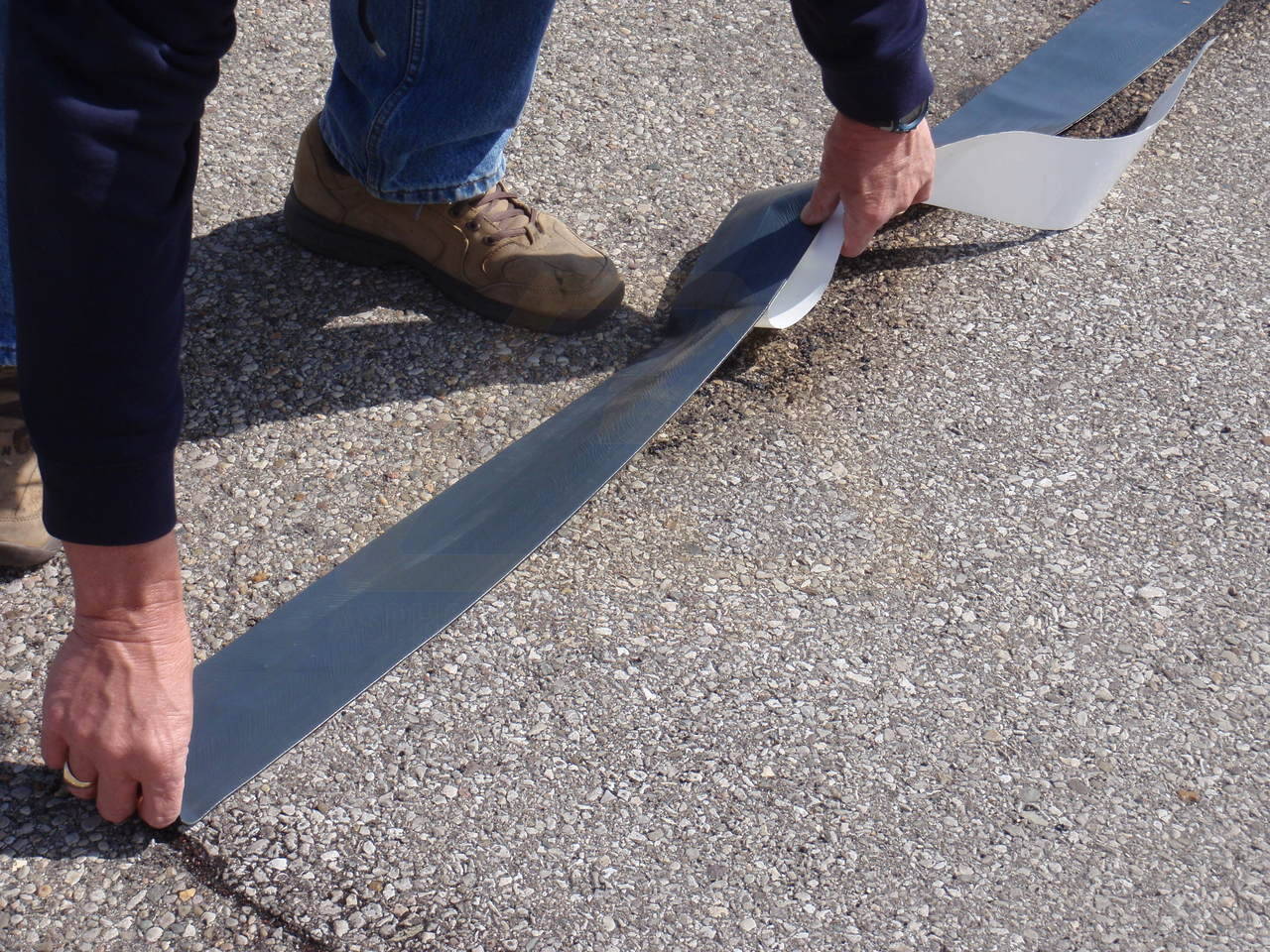 BlackTop Driveway Crack Joint Repair Tape 33 ft EXTRA WIDE Permanent Torch-On 