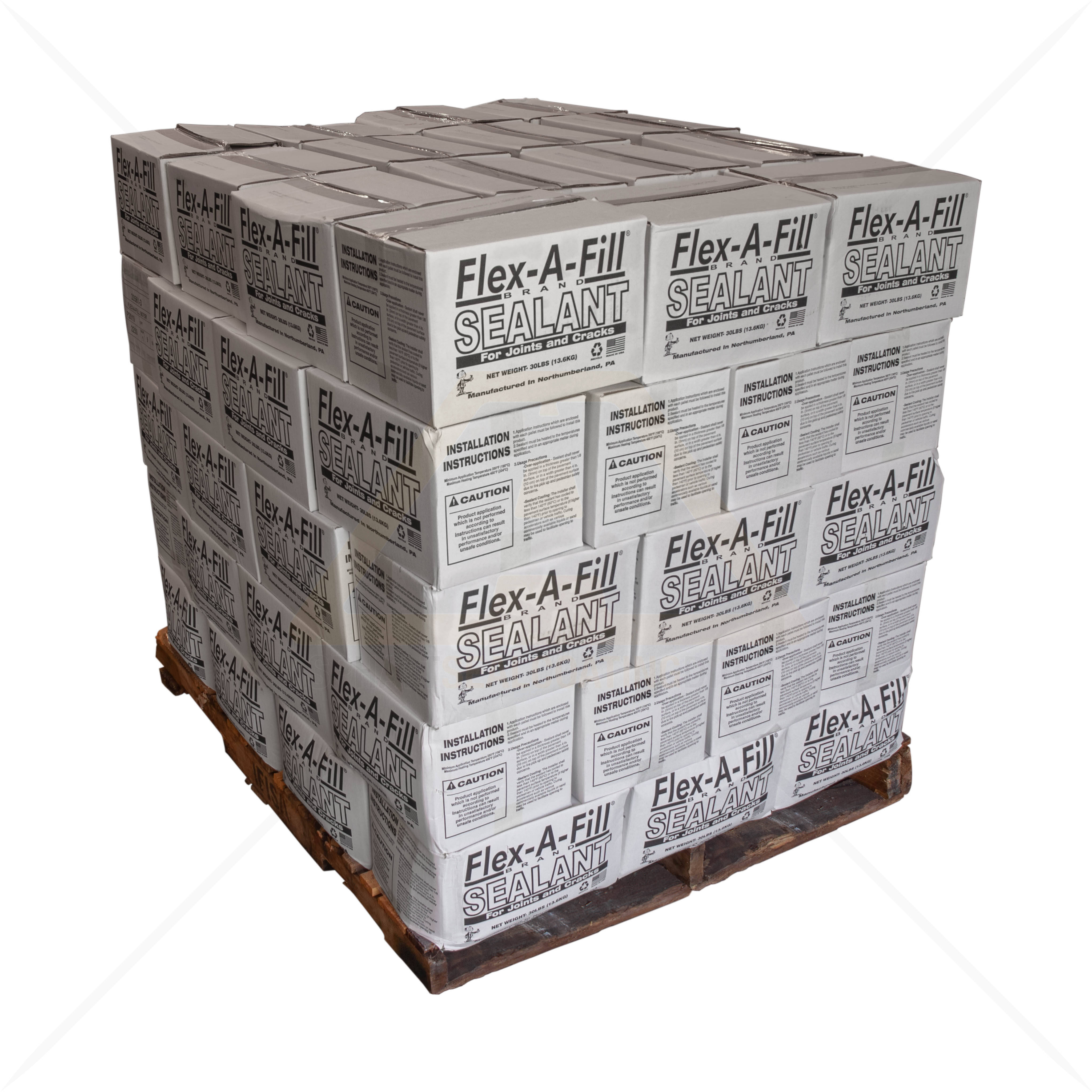 75 Boxes Of Flex A Fill Hot Asphalt Crack Filler On A Pallet