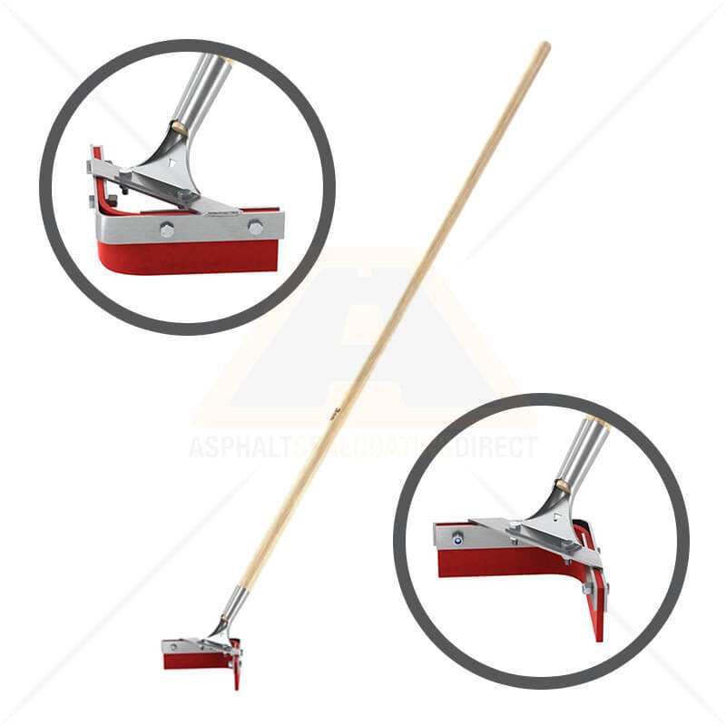 Bon High Temp Red VShaped Asphalt Squeegee For Hot Pour Crack Repairs