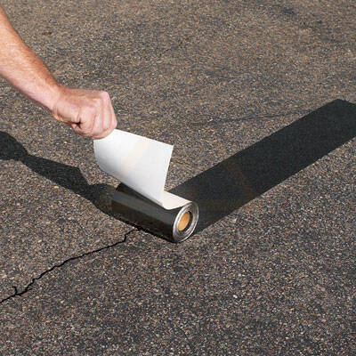 Black Top Driveway Asphalt Crack Repair Quik Joint Tar Tape 50'x2" Wide *VIDEO* 